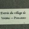 Réplica de Camille Pissarro ' Entree du village de Voisins'