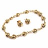 Conjunto de Pulseira e Brincos em Ouro (19,2 Quilates)