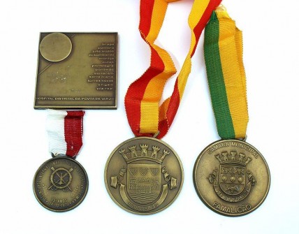 Conjunto de Medalhas Comemorativas em Bronze