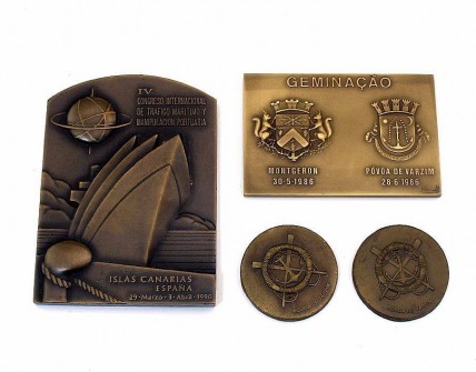 Conjunto de Medalhas Comemorativas em Bronze