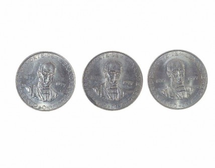 Conjunto de Três Moedas 