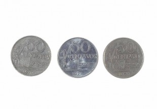 Conjunto de Três Moedas 