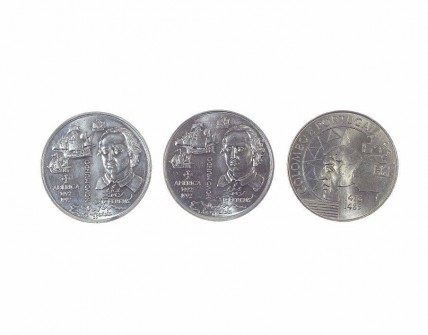 Conjunto de Três Moedas 