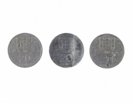 Conjunto de Três Moedas 