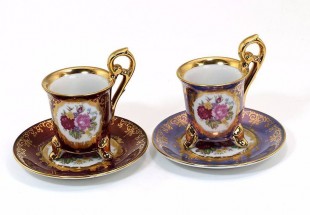 Conjunto de Duas Chávenas de Café 'OHASHI CHINA'