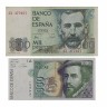 Conjunto de Duas Notas de 1000 Pesetas