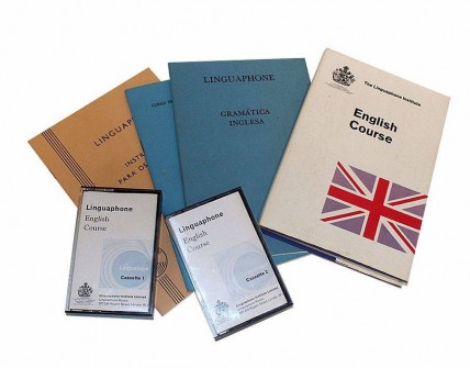 Conjunto Vintage de Linguaphone Institute-English Course 