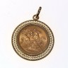 Medalha com Libra em Ouro (916)