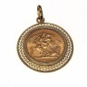 Medalha com Libra em Ouro (916)