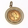 Medalha com Libra em Ouro (916)