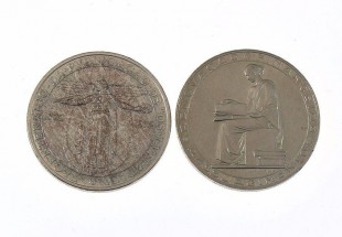 Conjunto de Duas Moedas em Prata