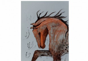 Aguarela serie horses 2017