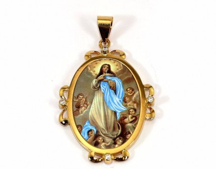 Medalha  em Ouro Nossa Senhora da Conceição (19.2 Quilates)