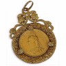 Medalha Antiga em Ouro (Tigre II) com Libra Victoria (916)