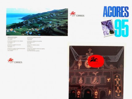 2 Carteiras Anuais de Selos de Portugal e Açores, CTT 1995