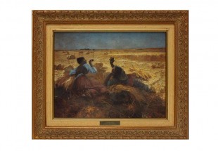 Quadro 'Cócegas' José Malhoa 1904 (Réplica)