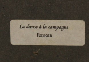 Réplica de 'La danse à la campagne' RENOIR