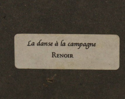 Réplica de 'La danse à la campagne' RENOIR