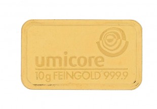 Lingote de 10 gramas Ouro de 24K   