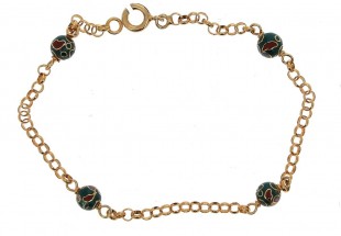 Pulseira em Prata Dourada 835