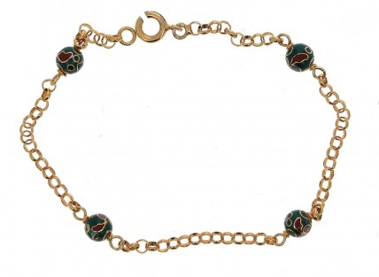 Pulseira em Prata Dourada 835