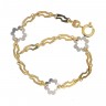 Pulseira em Prata 925 e Ouro de 24K