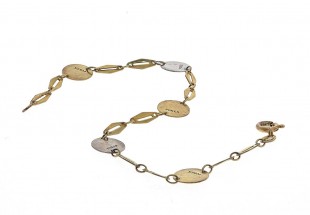 Pulseira em Prata 925 e Ouro 9K