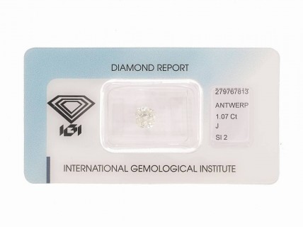 Certificado IGI (International Gemological Institute) N.º 279767813