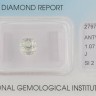 Certificado IGI (International Gemological Institute) N.º 279767813