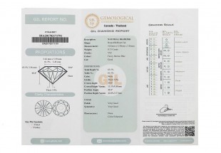 DIAMANTE AZUL, VS2, 0.73 CT 