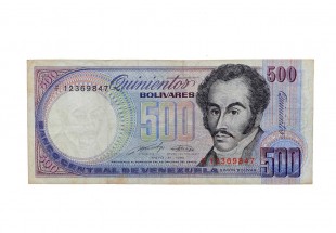 NOTA DE 500 BOLIVARES DE 1990 (VENEZUELA) 