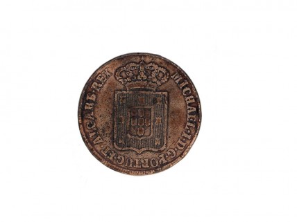 Moeda de 40 Reis da Monarquia Portuguesa em Bronze de 1830 