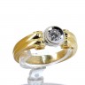 Anel em Ouro de 18K e DIAMANTE