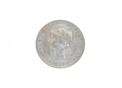 Moeda de 50 Centavos em Prata 835 de 1913