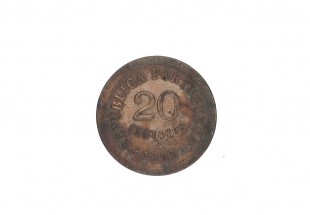 Moeda de 20 Centavos em Bronze de 1925