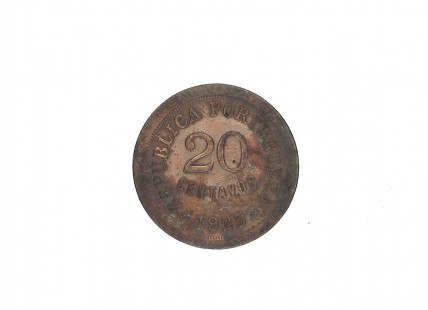 Moeda de 20 Centavos em Bronze de 1925