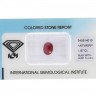 RUBI VERMELHO ARROXEADO, 1.87 CT 