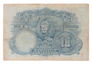 NOTA DE ANGOLA DE 10 ANGOLARES DE 1926 (RARÍSSIMA) 