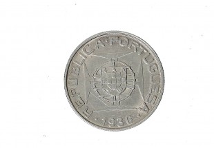 MOEDA EM PRATA DE 10 ESCUDOS DE 1936 (MOÇAMBIQUE) 