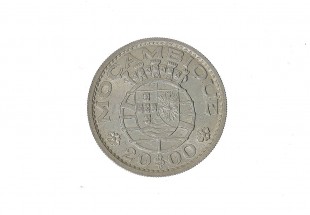 MOEDA EM PRATA DE 20 ESCUDOS DE 1960 (MOÇAMBIQUE)