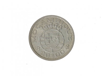 MOEDA EM PRATA DE 20 ESCUDOS DE 1960 (MOÇAMBIQUE)