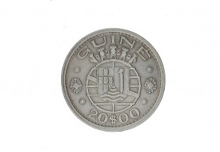 MOEDA EM PRATA DE 20 ESCUDOS DE 1952 (GUINÉ)