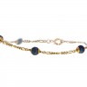 Pulseira em Ouro de 19,2K e LÁPIZ LAZULI