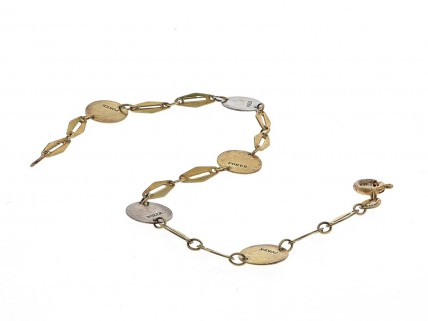 Pulseira em Prata 925 e Ouro 9K