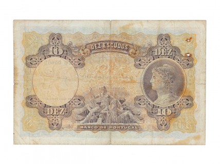 NOTA DE 10$00 ESCUDOS DE 1919 (RARÍSSIMA) 