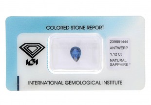 Safira Natural Deep Blue 1.12Cts