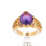 Anel em Ouro de 19,2K  SAFIRA PURPURA