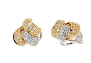 Brincos em Ouro de 18K e DIAMANTES