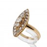 Anel Antigo em Ouro 18K e Diamantes