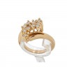 Anel em Ouro de 14K e DIAMANTES